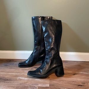 Vintage knee high leather boots
